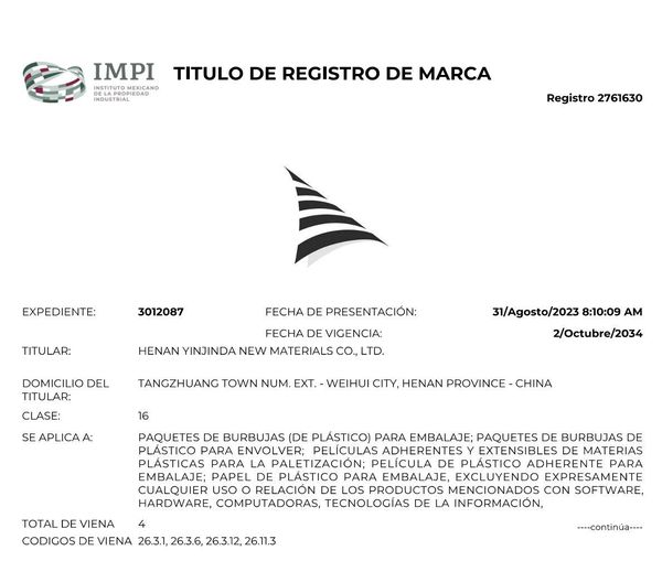 喜訊！新材料公司墨西哥國際商標順利通過復審